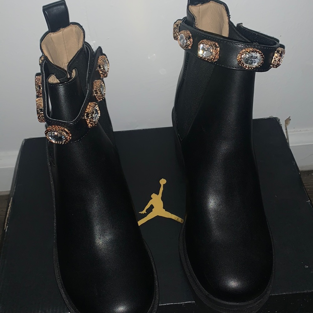 Steve Madden diamond studded booties
